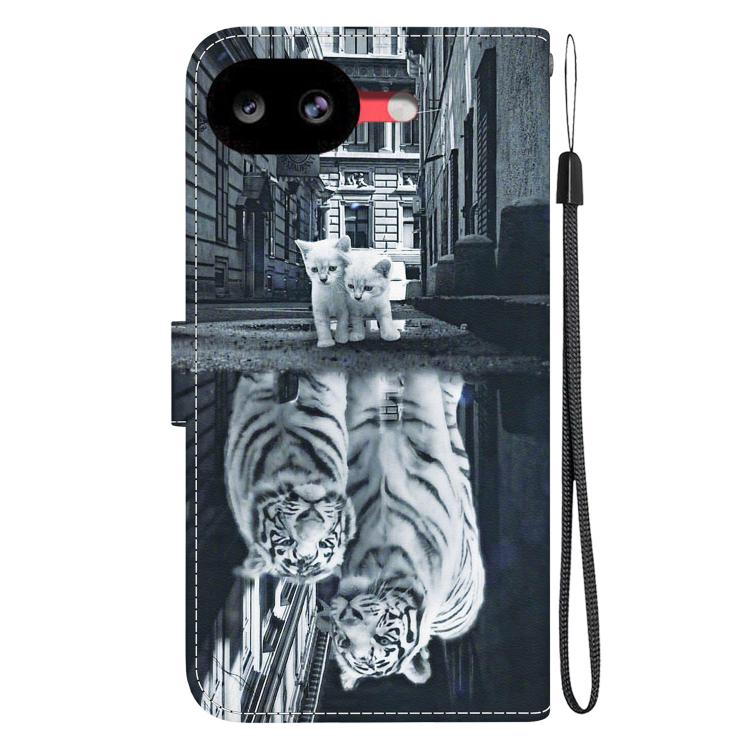 For Google Pixel 10a Crystal Texture Colored Drawing Leather Phone Case
