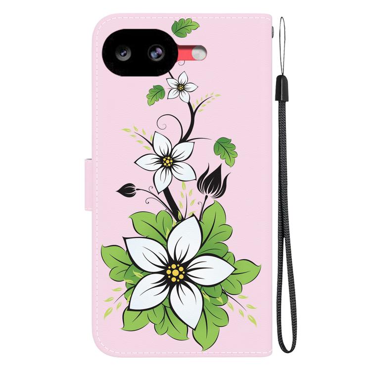 For Google Pixel 10a Crystal Texture Colored Drawing Leather Phone Case