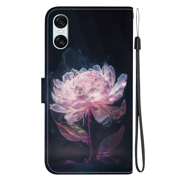 For Sony Xperia 10 VI Crystal Texture Colored Drawing Leather Phone Case