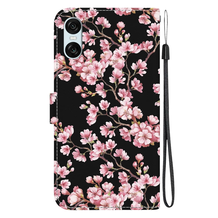 For Sony Xperia 10 VI Crystal Texture Colored Drawing Leather Phone Case