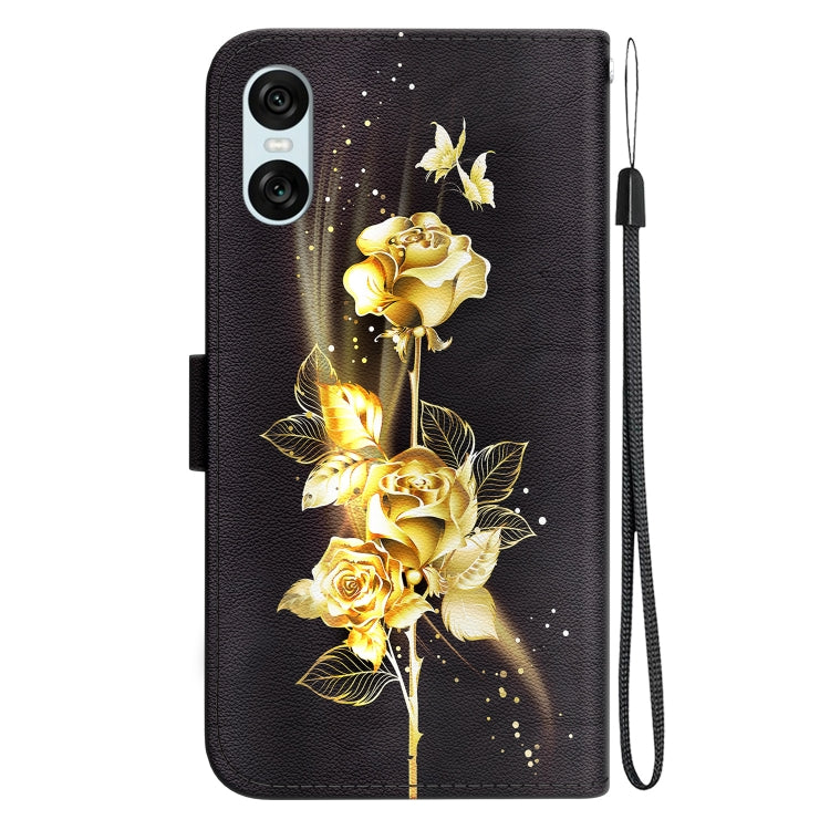 For Sony Xperia 5 VI Crystal Texture Colored Drawing Leather Phone Case
