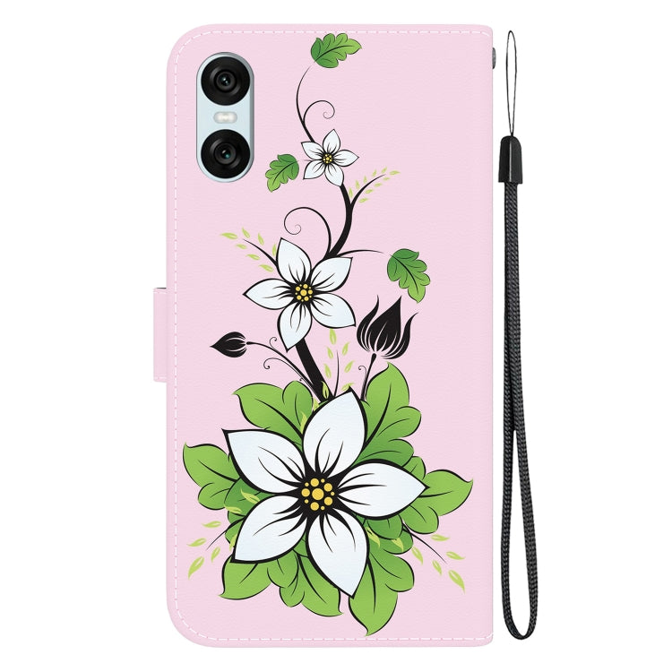 For Sony Xperia 5 VI Crystal Texture Colored Drawing Leather Phone Case