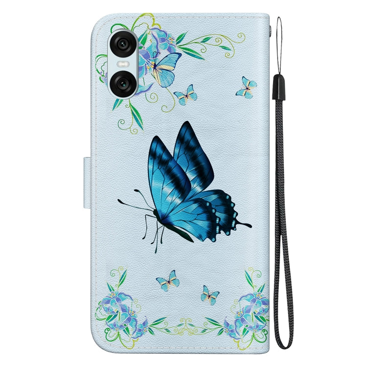 For Sony Xperia 5 VI Crystal Texture Colored Drawing Leather Phone Case
