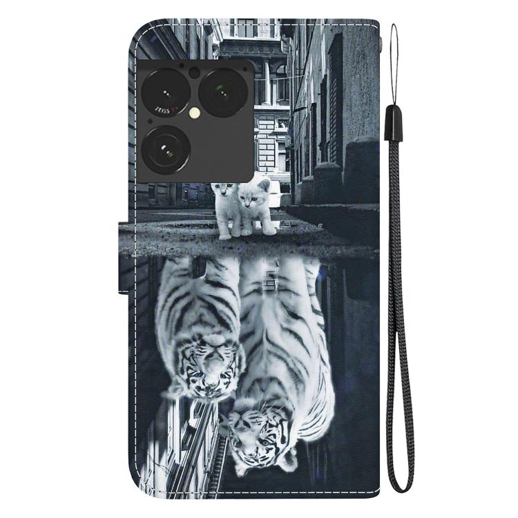 For Sony Xperia 1 VIII Crystal Texture Colored Drawing Leather Phone Case