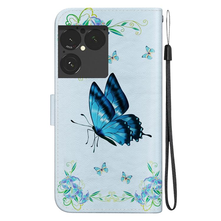 For Sony Xperia 1 VIII Crystal Texture Colored Drawing Leather Phone Case
