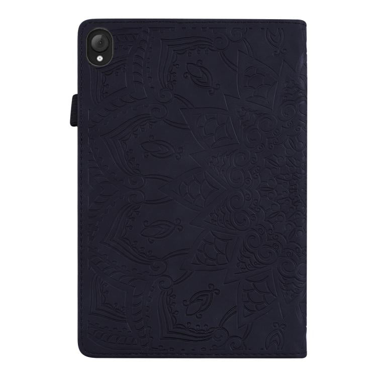 For Lenovo Tab K10C / E10 Calf Texture Embossed Leather Tablet Case