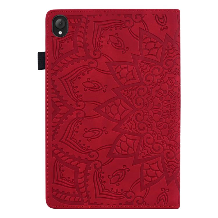 For Lenovo Tab K10C / E10 Calf Texture Embossed Leather Tablet Case