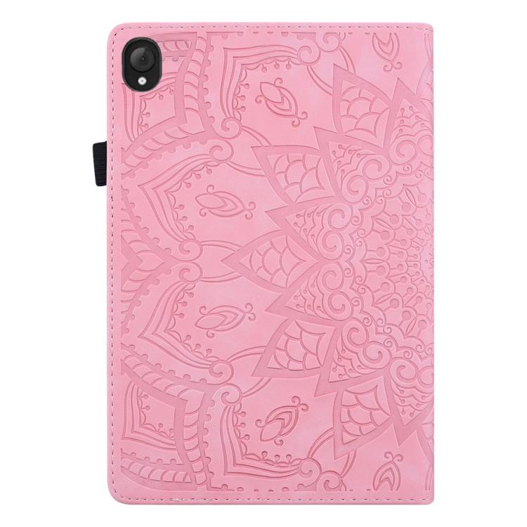 For Lenovo Tab K10C / E10 Calf Texture Embossed Leather Tablet Case