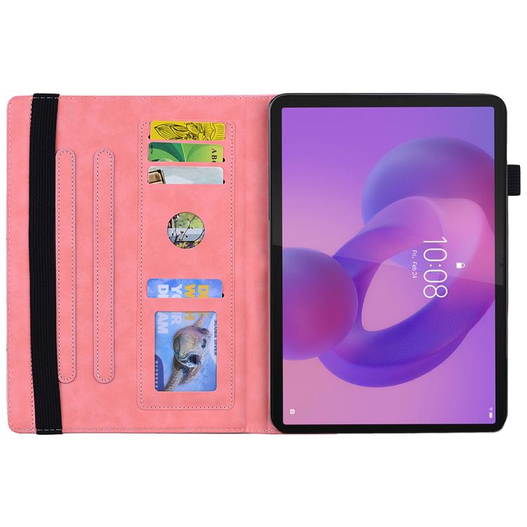 For Lenovo Tab K10C / E10 Calf Texture Embossed Leather Tablet Case