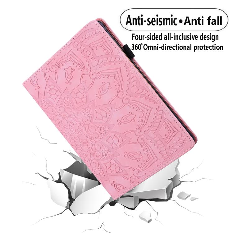 For Lenovo Tab K10C / E10 Calf Texture Embossed Leather Tablet Case