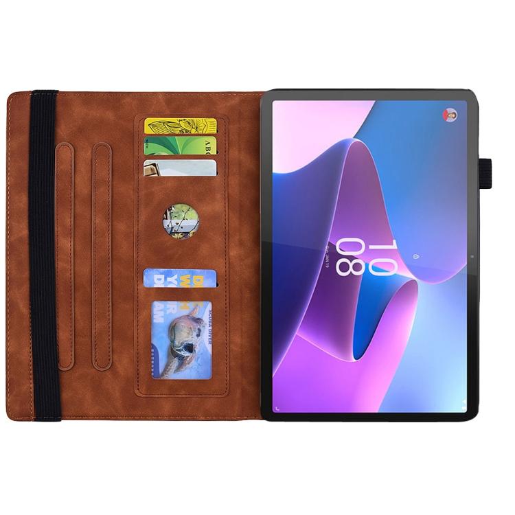 For Lenovo Xiaoxin Pad 11 2025 Calf Texture Embossed Leather Tablet Case