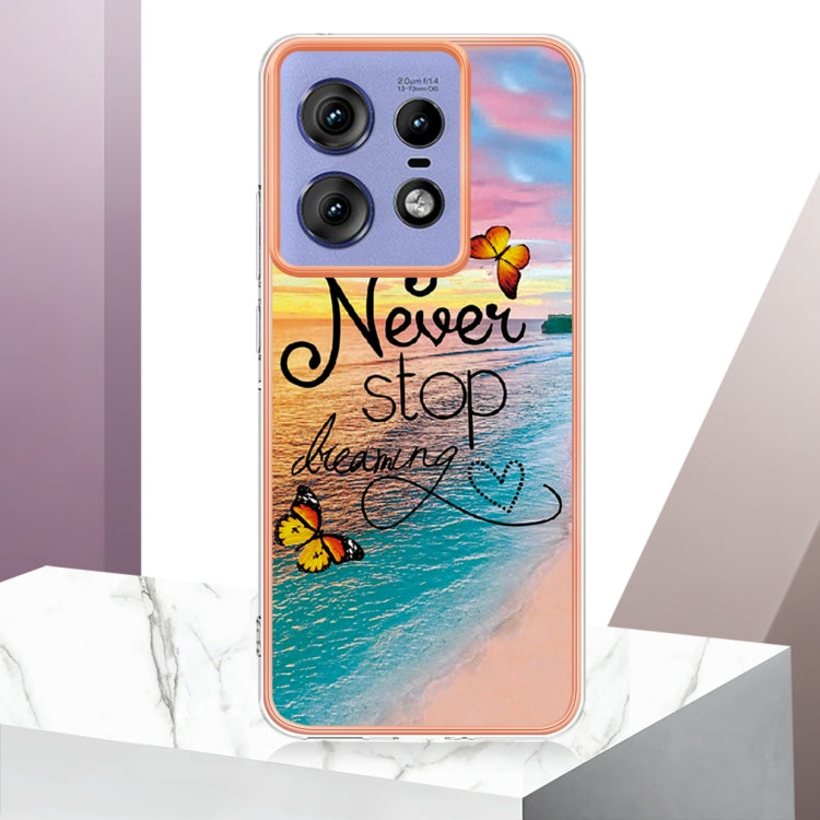 For Motorola Edge 50 Pro Electroplating IMD TPU Phone Case