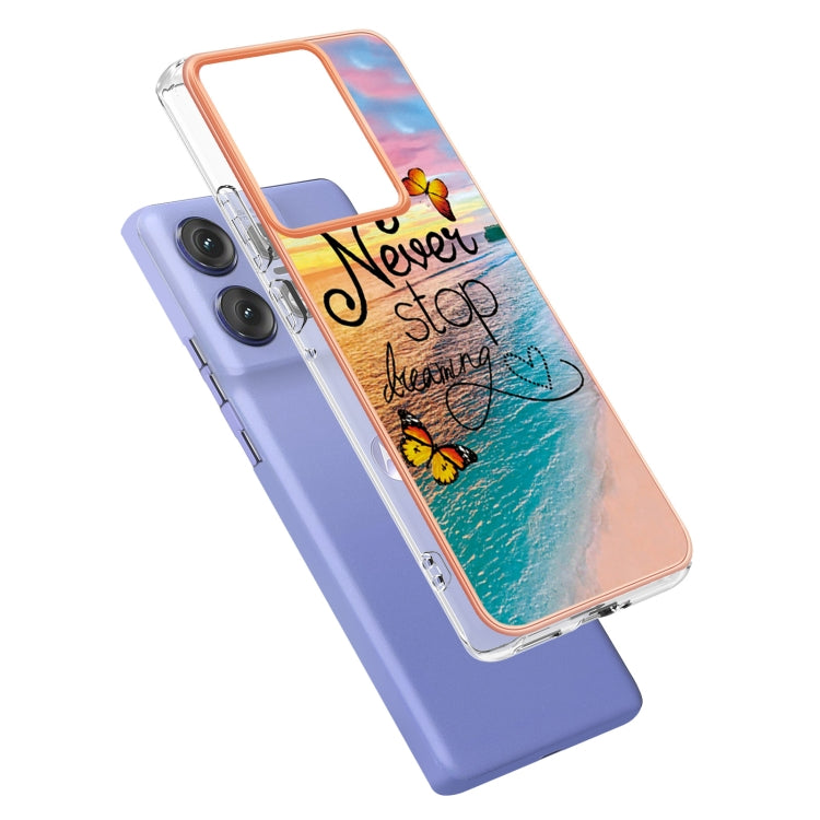 For Motorola Edge 50 Pro Electroplating IMD TPU Phone Case