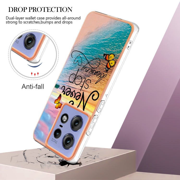 For Motorola Edge 50 Pro Electroplating IMD TPU Phone Case
