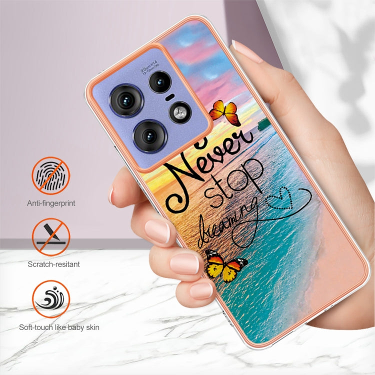 For Motorola Edge 50 Pro Electroplating IMD TPU Phone Case