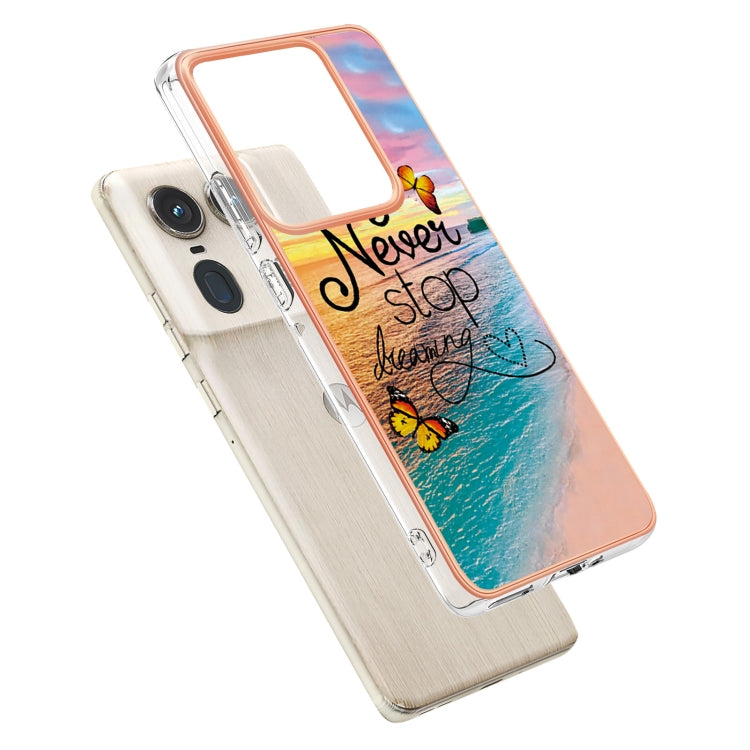 For Motorola Edge 50 Ultra Electroplating IMD TPU Phone Case