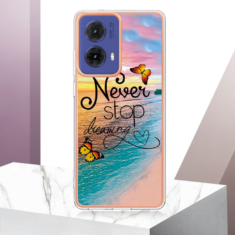 For Motorola Moto G85 Electroplating IMD TPU Phone Case