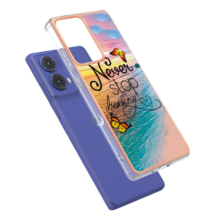 For Motorola Moto G85 Electroplating IMD TPU Phone Case