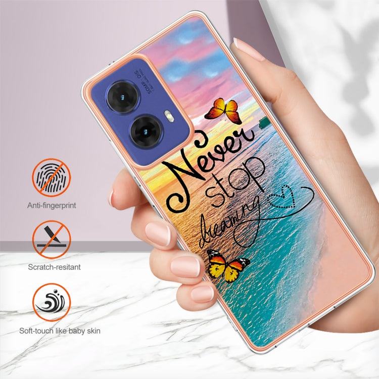 For Motorola Moto G85 Electroplating IMD TPU Phone Case