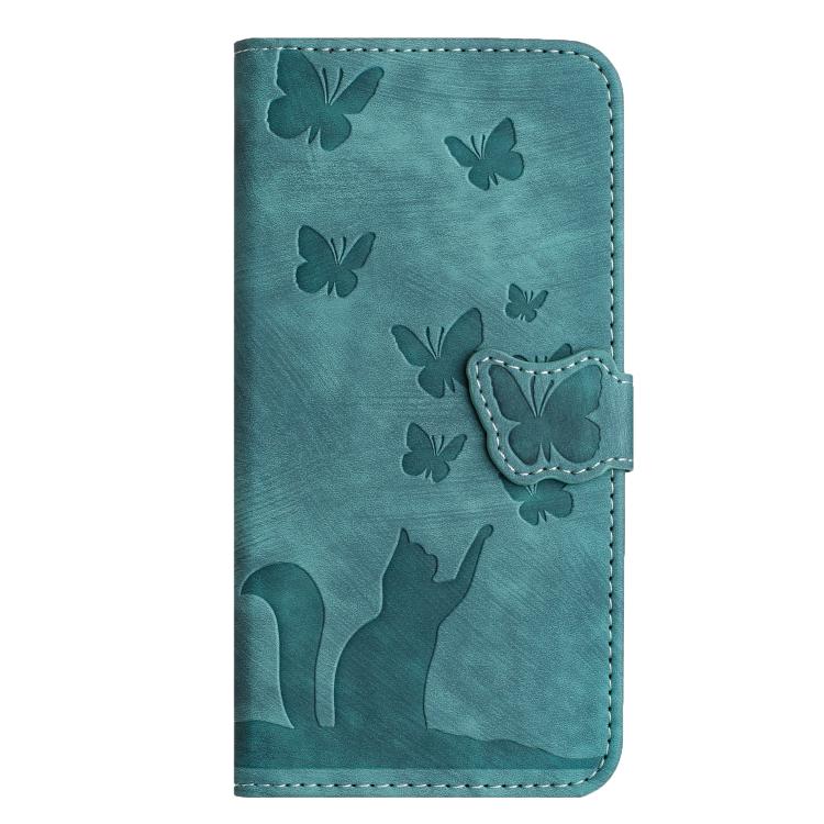 For iPhone Air Butterfly Cat Embossing Flip Leather Phone Case