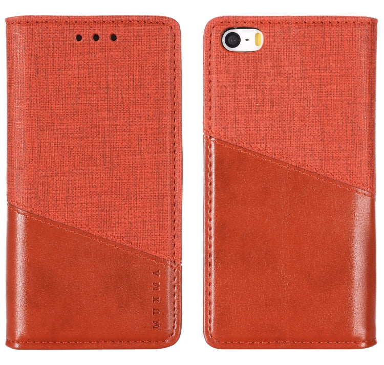 For iPhone 5 MUXMA MX109 Horizontal Flip Leather Case with Holder & Card Slot & Wallet