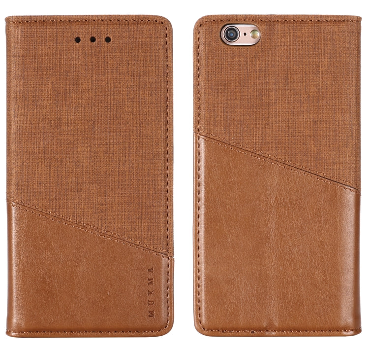 For iPhone 6 MUXMA MX109 Horizontal Flip Leather Case with Holder & Card Slot & Wallet