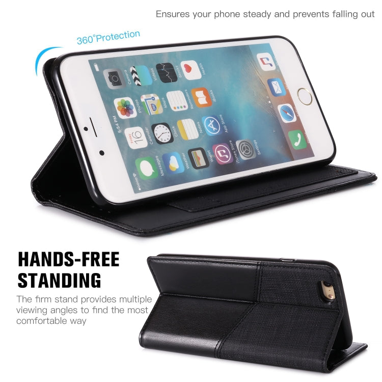 For iPhone 6 Plus MUXMA MX109 Horizontal Flip Leather Case with Holder & Card Slot & Wallet