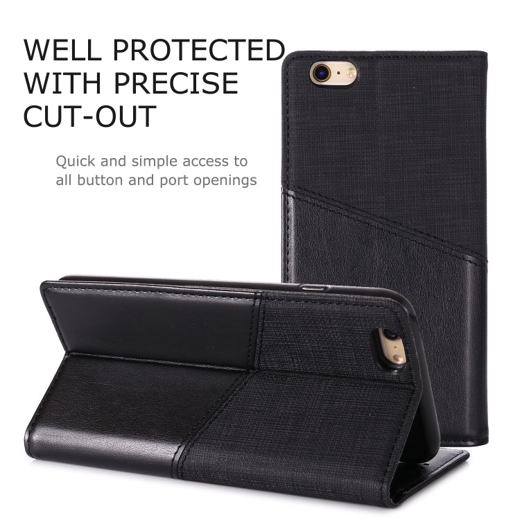 For iPhone 6 Plus MUXMA MX109 Horizontal Flip Leather Case with Holder & Card Slot & Wallet