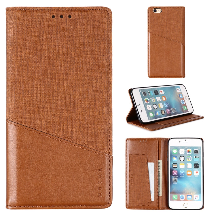 For iPhone 6 Plus MUXMA MX109 Horizontal Flip Leather Case with Holder & Card Slot & Wallet