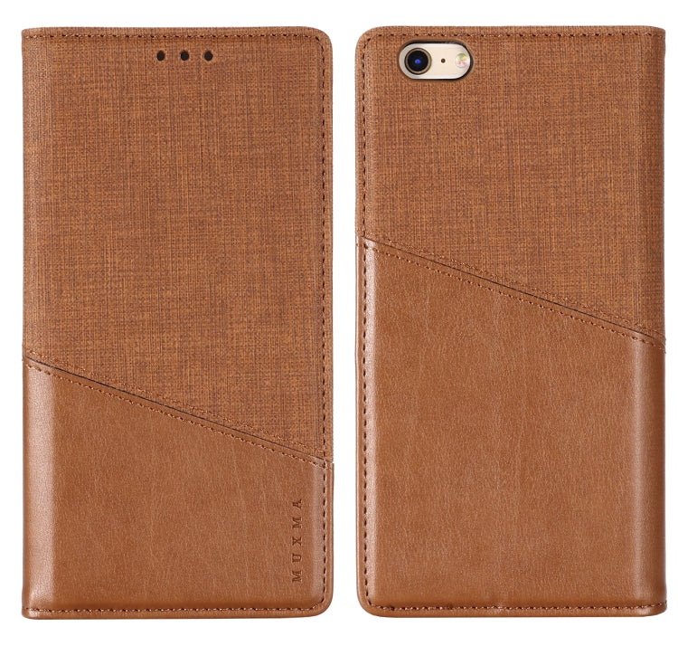 For iPhone 6 Plus MUXMA MX109 Horizontal Flip Leather Case with Holder & Card Slot & Wallet
