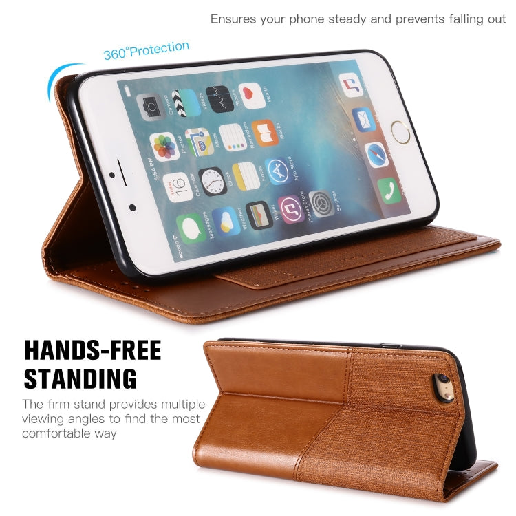 For iPhone 6 Plus MUXMA MX109 Horizontal Flip Leather Case with Holder & Card Slot & Wallet