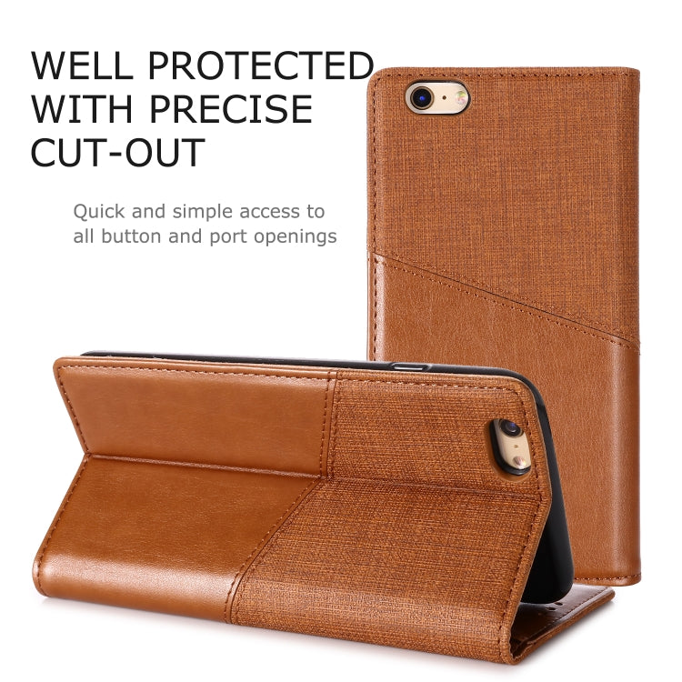 For iPhone 6 Plus MUXMA MX109 Horizontal Flip Leather Case with Holder & Card Slot & Wallet