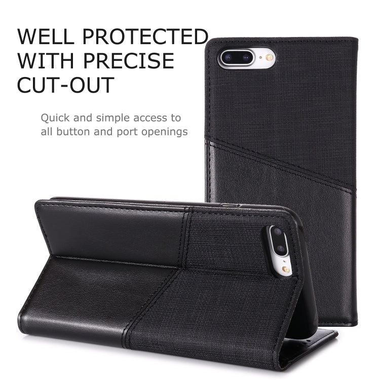 For iPhone 7 Plus / 8 Plus MUXMA MX109 Horizontal Flip Leather Case with Holder & Card Slot & Wallet