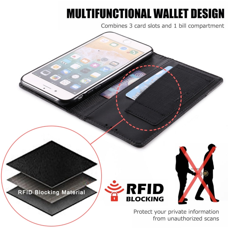 For iPhone 7 Plus / 8 Plus MUXMA MX109 Horizontal Flip Leather Case with Holder & Card Slot & Wallet