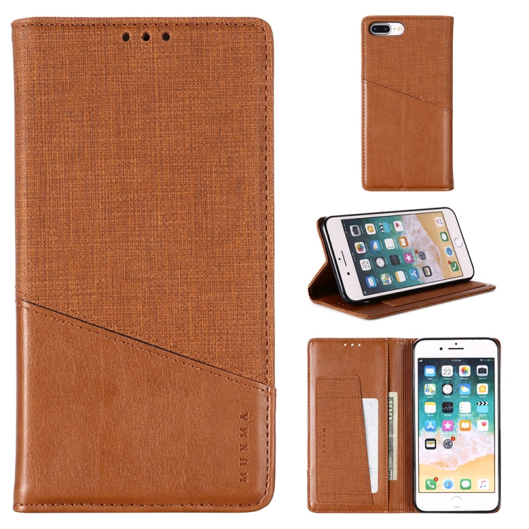 For iPhone 7 Plus / 8 Plus MUXMA MX109 Horizontal Flip Leather Case with Holder & Card Slot & Wallet