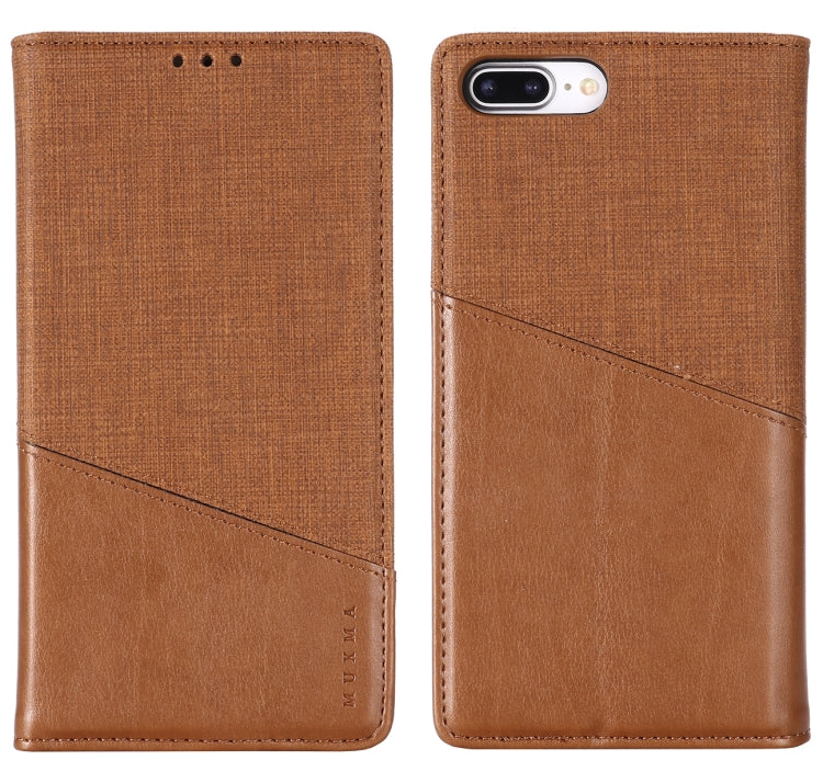 For iPhone 7 Plus / 8 Plus MUXMA MX109 Horizontal Flip Leather Case with Holder & Card Slot & Wallet