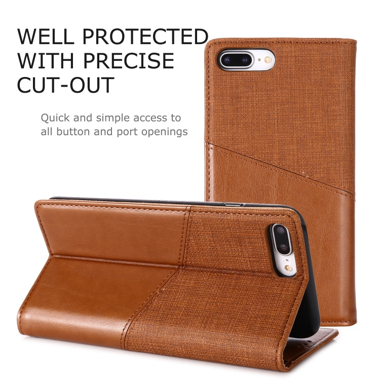 For iPhone 7 Plus / 8 Plus MUXMA MX109 Horizontal Flip Leather Case with Holder & Card Slot & Wallet