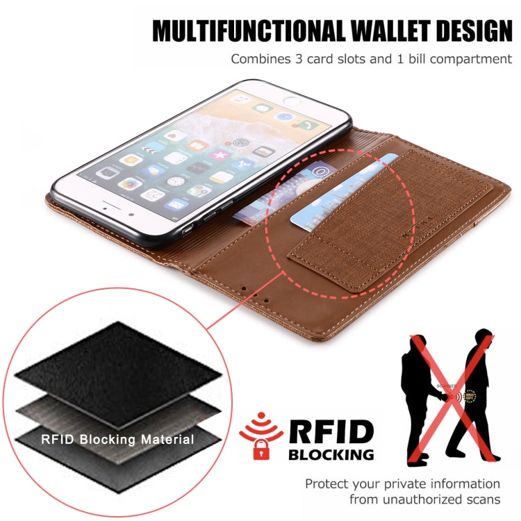For iPhone 7 Plus / 8 Plus MUXMA MX109 Horizontal Flip Leather Case with Holder & Card Slot & Wallet