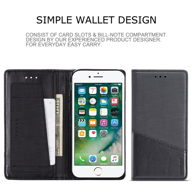 For iPhone 8 / 7 MUXMA MX109 Horizontal Flip Leather Case with Holder & Card Slot & Wallet