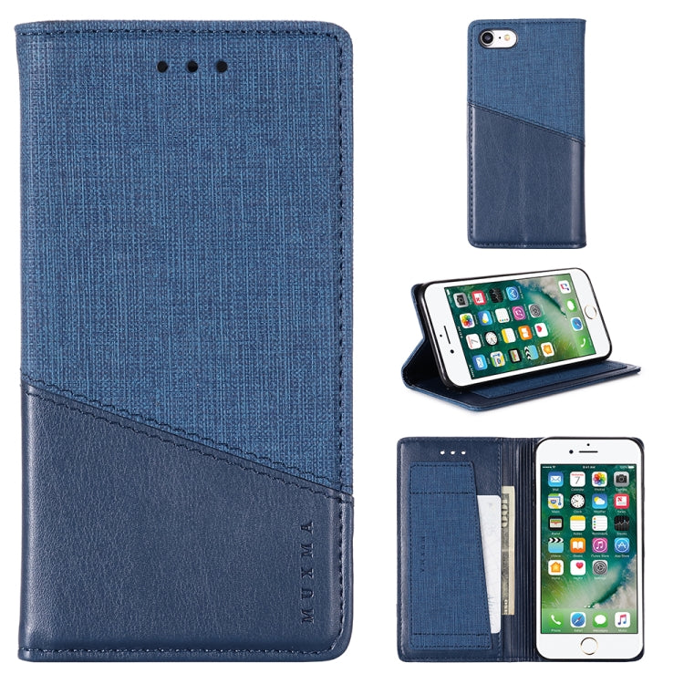 For iPhone 8 / 7 MUXMA MX109 Horizontal Flip Leather Case with Holder & Card Slot & Wallet