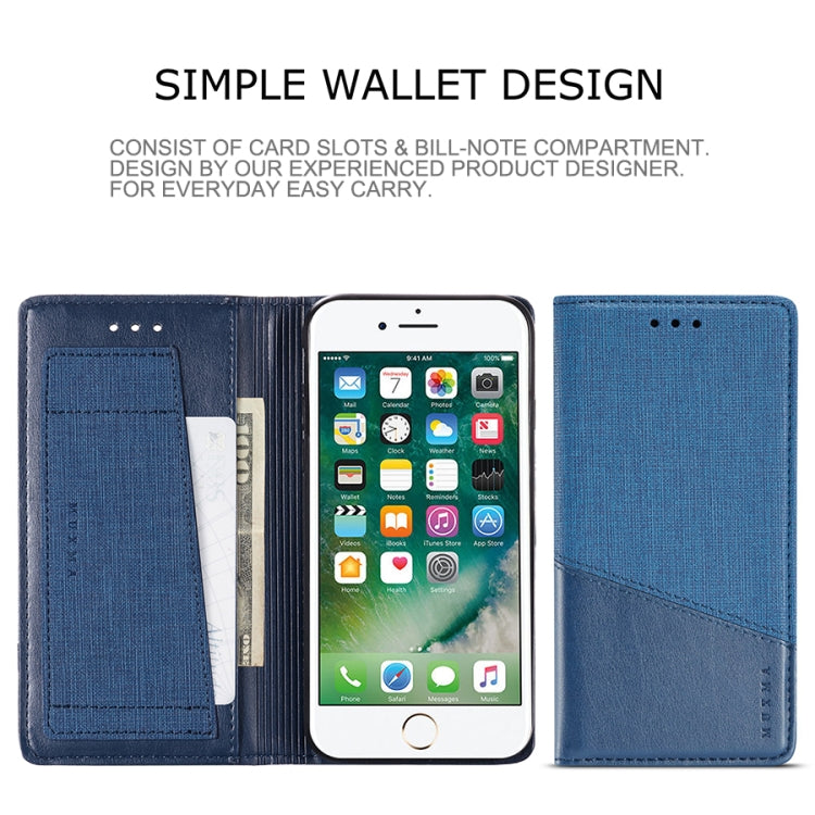 For iPhone 8 / 7 MUXMA MX109 Horizontal Flip Leather Case with Holder & Card Slot & Wallet
