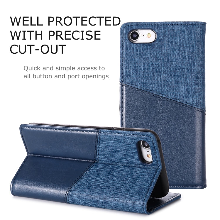 For iPhone 8 / 7 MUXMA MX109 Horizontal Flip Leather Case with Holder & Card Slot & Wallet