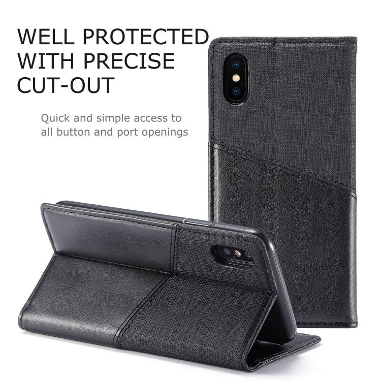 For iPhone X / XS MUXMA MX109 Horizontal Flip Leather Case with Holder & Card Slot & Wallet