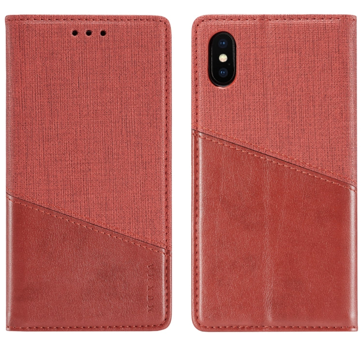 For iPhone X / XS MUXMA MX109 Horizontal Flip Leather Case with Holder & Card Slot & Wallet