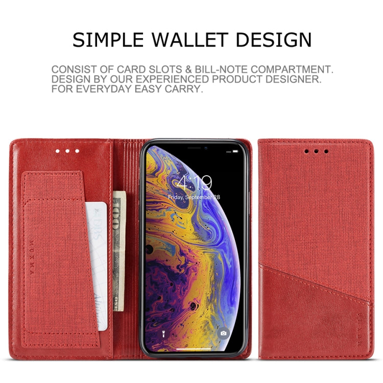 For iPhone X / XS MUXMA MX109 Horizontal Flip Leather Case with Holder & Card Slot & Wallet