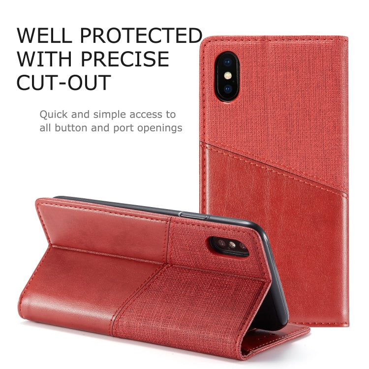 For iPhone X / XS MUXMA MX109 Horizontal Flip Leather Case with Holder & Card Slot & Wallet