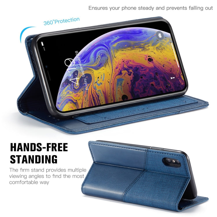 For iPhone X / XS MUXMA MX109 Horizontal Flip Leather Case with Holder & Card Slot & Wallet