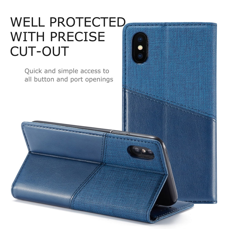 For iPhone X / XS MUXMA MX109 Horizontal Flip Leather Case with Holder & Card Slot & Wallet