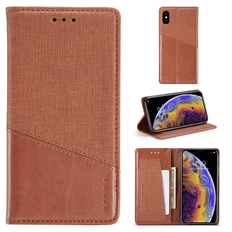 For iPhone X / XS MUXMA MX109 Horizontal Flip Leather Case with Holder & Card Slot & Wallet