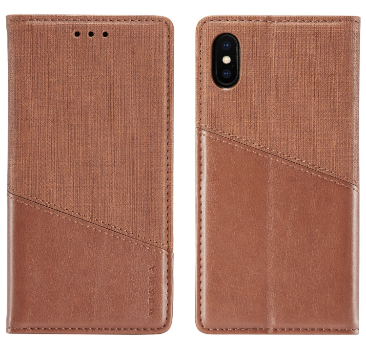 For iPhone X / XS MUXMA MX109 Horizontal Flip Leather Case with Holder & Card Slot & Wallet